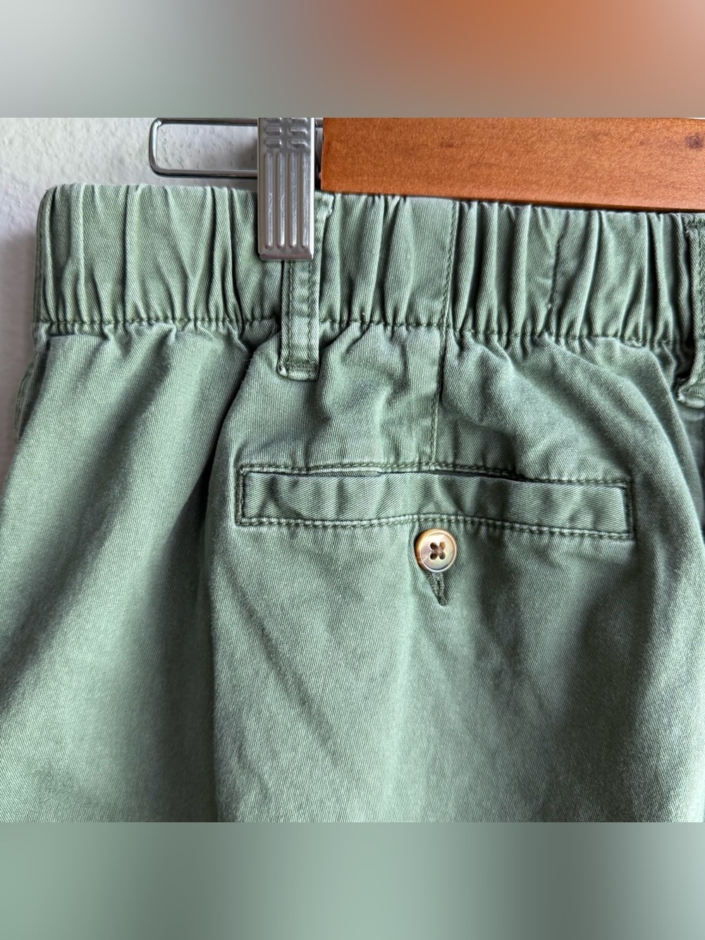 Old Navy Everyday Elasticized Back Waistband Large Chino Shorts Comfy Preppy F - Picture 5 of 14